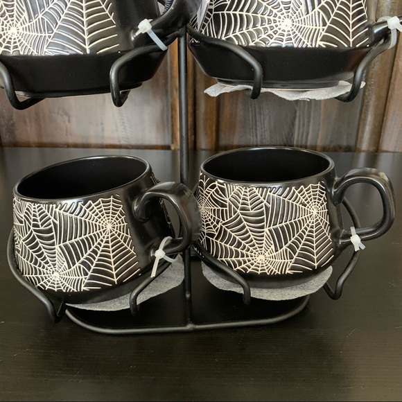 Spider Webs Halloween Mug Stack with Stand - Coco & Lola - Picture 7 of 15
